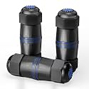 VCELINK CAT6 Waterproof RJ45 Coupler IP68 3.23" PoE Support, Blue, 3-Pack