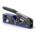 VCELINK RJ45 Crimp Tool, All-In-One CAT7/6A Crimper, Adjustable Knob, Blue
