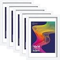 VCK 10x14 Frame 5 Pack White Wood