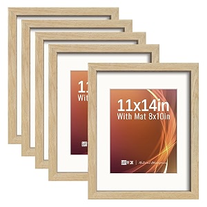 VCK 11x14 Picture Frame 5 Pack Natural