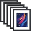 VCK 11x14 Picture Frame 5 Pack Black