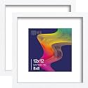VCK 12x12 Frame 2 Pack White Wood