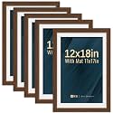 VCK 12x18 Frame 5 Pack Brown Wood