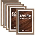 VCK 12x18 Frame 5 Pack Walnut Wood