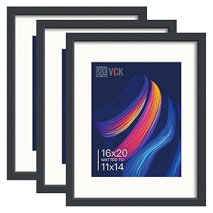 VCK 16x20 Frames 3 Pack Black Wood