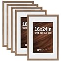 VCK 16x24 Picture Frame 5 Pack Walnut