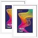 VCK 18x24 Frame 2 Pack White Wood