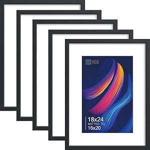 VCK 18x24 Poster Frame 5 Pack Black