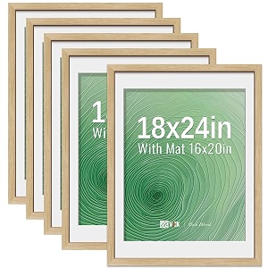 VCK 18x24 Poster Frame 5 Pack Oak