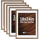 VCK 18x24 Poster Frame 5 Pack Walnut
