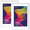 VCK 20x30 Frame 2 Pack White Wood