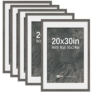 VCK 20x30 Poster Frame 5 Pack Grey