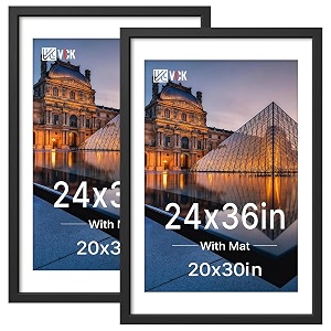 VCK 24x36 Poster Frame with Plexiglass Black