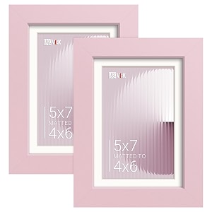 VCK 5x7 Picture Frame 2 Pack Pink