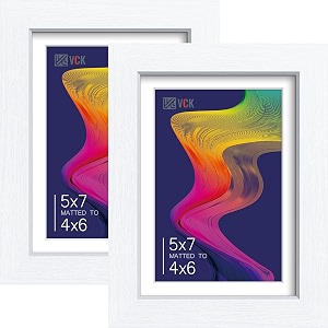 VCK 5x7 Picture Frame 2 Pack White