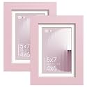 VCK 5x7 Picture Frame 2 Pack Pink