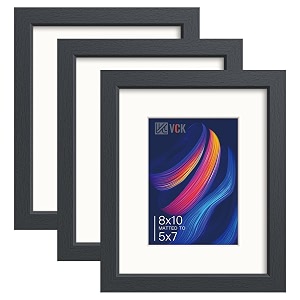 VCK 8x10 Picture Frame 3 Pack Black