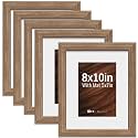 VCK 8x10 Picture Frame 5 Pack Walnut