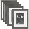 VCK 8x10 Picture Frame 5 Pack Grey