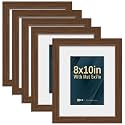 VCK 8x10 Picture Frame 5 Pack Brown