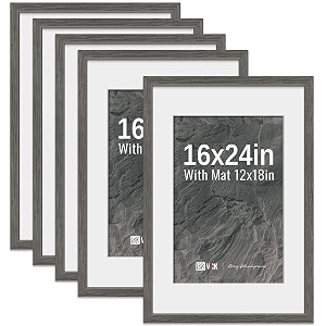VCK 16x24 Picture Frame 5 Pack Grey