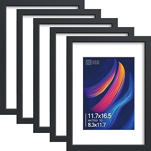 VCK A3 Picture Frame 5 Pack Black