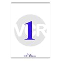 VCR A4 Size White Self Adhesive Label/Sticker for Printer (Inject/Copier/Laser) - 1 Sticker Per Sheet - 50 Sheets Pack