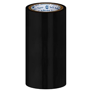 vcr flex adhesive tape black waterproof - 152 meters length - 48mm  0234 width - 1 roll per pack - seal repair tape - strong adhesive - stops leakage kitchen sink