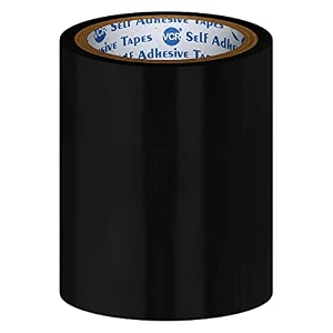 vcr flex adhesive tape black waterproof - 152 meters length - 48mm  0234 width - 1 roll per pack - seal repair tape - strong adhesive - stops leakage kitchen sink