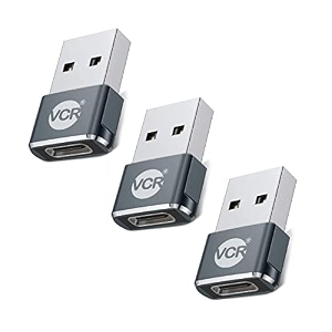 usb type c female to usb male a adapter 5 units pack black mini usb c type adapter charger charging cable adapter for all mobile devices laptops macbooks and ipad