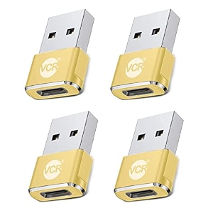 usb type c female to usb male a adapter 5 units pack black mini usb c type adapter charger charging cable adapter for all mobile devices laptops macbooks and ipad