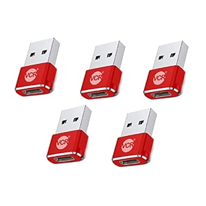 usb type c female to usb male a adapter 5 units pack black mini usb c type adapter charger charging cable adapter for all mobile devices laptops macbooks and ipad
