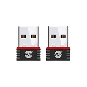 vcr wifi receiver adapter for pc 3 units of 950 mbps wireless network adapter wifi receiver for desktoplaptop small size wifi dongle for windowsmac oslinux kernel  wpawpa2 encryption black