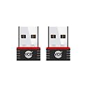 VCR WiFi Receiver Adapter for PC 3 Units of 950 Mbps Wireless Network Adapter WiFi Receiver for Desktop/Laptop, Small Size WiFi Dongle for Windows/Mac OS/Linux Kernel | WPA/WPA2 Encryption Black