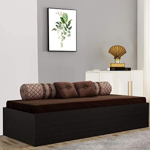 vcreate store engineered wood single platform bed with box storage blackbrown