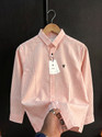 vdlooks Men Striped Casual Orange White Shirt
