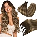 Ve Sunny Hair Tape in Hair Extensions Human Hair Balayage