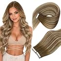 Ve Sunny Tape in Hair Extensions Balayage Brown To Blonde 24inch Silky