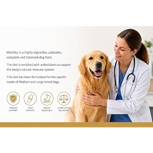 ve-t p r 0 mobility dry adult dog food for joint support improve mobility amp joint health promotes healthy immune system chicken flavor - 6kg ve-t pro mobility 3kg pack of 2