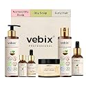 VebixProfessional Customized Regimen -Full Kit- Lotus AntiHairfall Shampoo &amp; Neem Oil + Hair Glow Serum + Onion Hair Mask + Hair Booster Serum &amp; Kumkuma Face Brightening Oil -10.82 Fl.oz (Oily Hair)