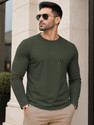 VeBNoR Self Design Men Round Neck Dark