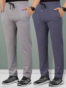 VeBNoR Solid Men Grey Track Pants