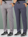 VeBNoR Solid Men Grey Track Pants