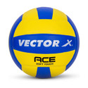 VECTOR X 18 Panel Ace Soft Touch PU Pasted+ Butyl Bladder Indoor Outdoor Beach parks Play Volleyball - Size: 4