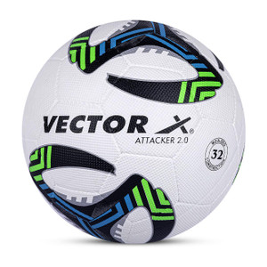 vector x attacker 20 32 panel rubber moulded butyl bladder soccer 12 age training football - size 5