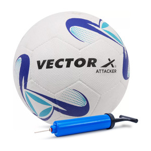 vector x attacker 32 panel rubber moulded butyl bladder indooroutdoor training pump football - size 5