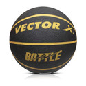 VECTOR X Battle 8Panel 29.5'' Rubber Moulded+Pebbled Texture,Butyl Bladder Inddor outdoor Basketball - Size: 7