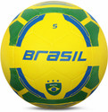 VECTOR X BRASIL 32 Panel Texture Surface Rubber Moulded Country Colour Sports Ball Football - Size: 5