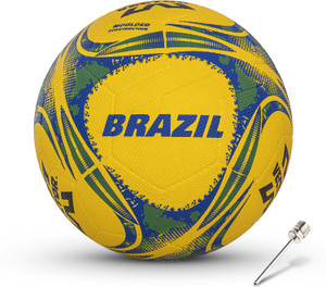 vector x brazil country colour 32panel rubber moulded ball indooroutdoor training football - size 5