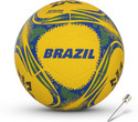VECTOR X BRAZIL Country Colour 32Panel Rubber Moulded Ball Indoor/Outdoor Training Football - Size: 5